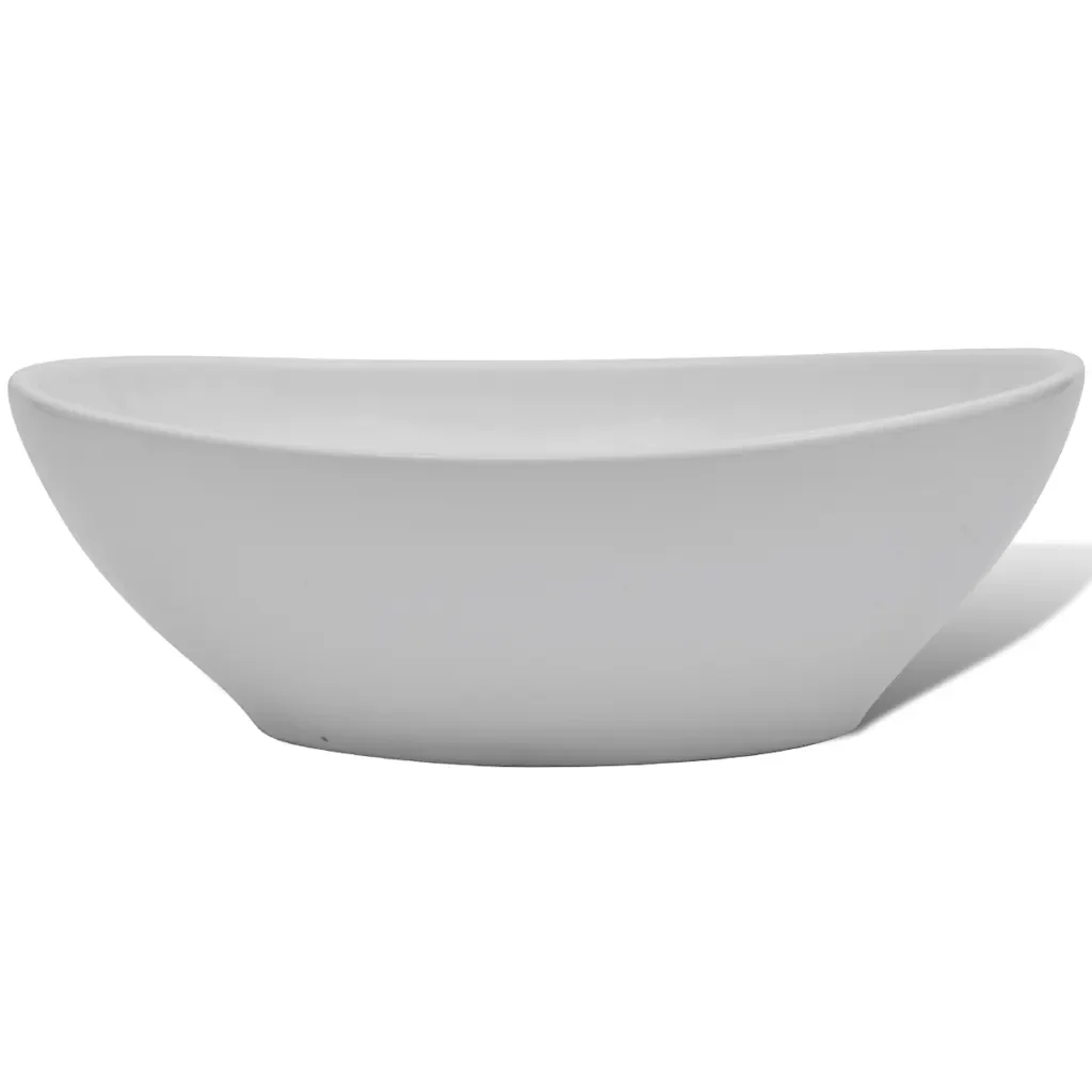Lavello in Ceramica Bianco Ovale 40 x 33 cm - Image 5