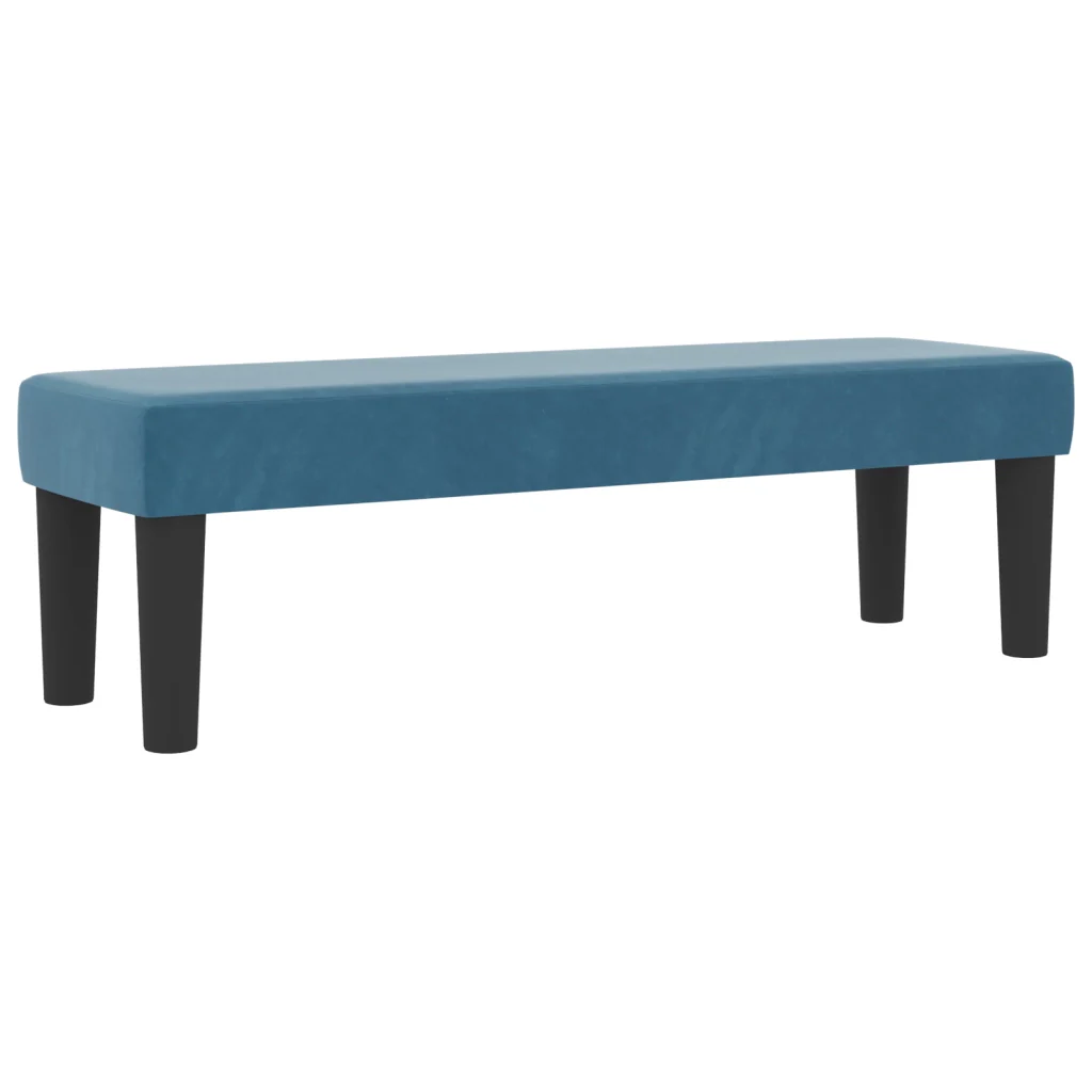 Letto A Balza con Materasso e Panchina Blu Scuro 180x200 cm Velluto - Image 6