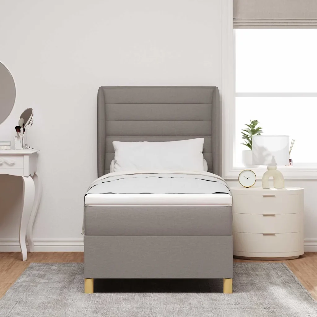 Letto a molle con materasso Talpa 200 x 90 cm Tessuto 3340673 - Image 3