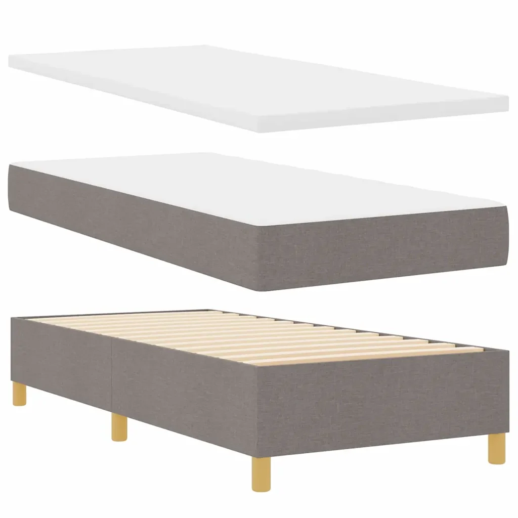 Letto a molle con materasso Talpa 200 x 90 cm Tessuto 3340673 - Image 6