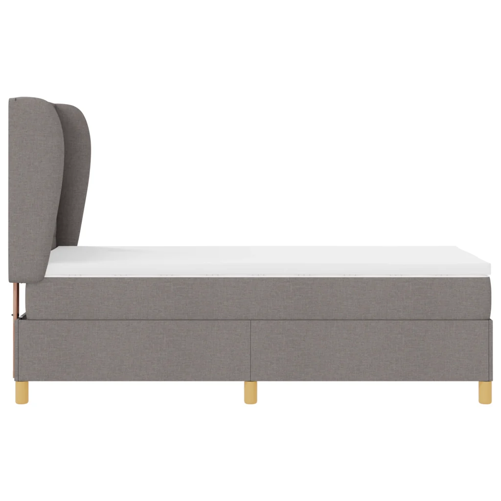 Letto a Box con Materasso Tortora 90x200 cm Tessuto - Image 9