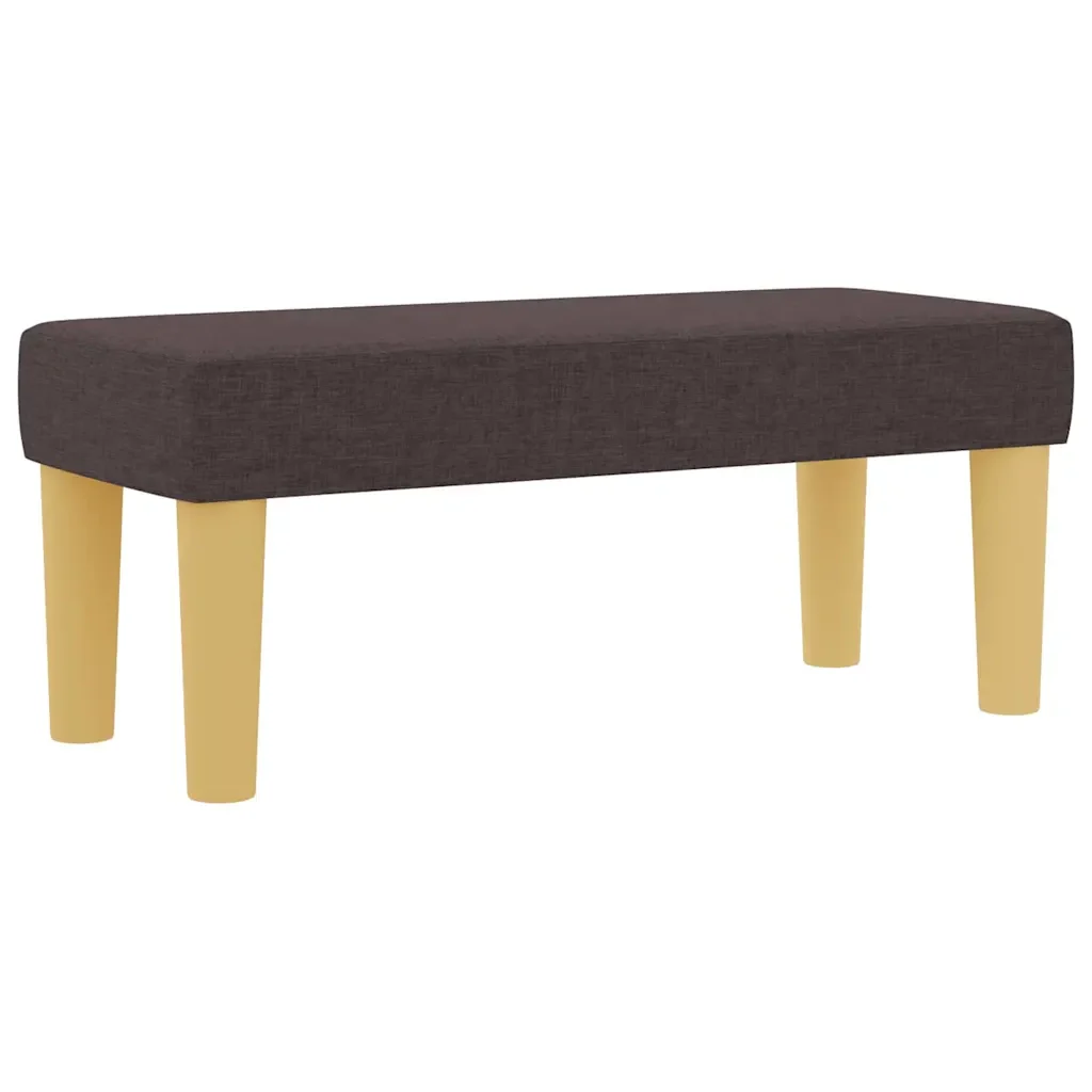 Letto a molle con testiera Marrone scuro 200 x 90 cm Tessuto 3344271 - Image 5