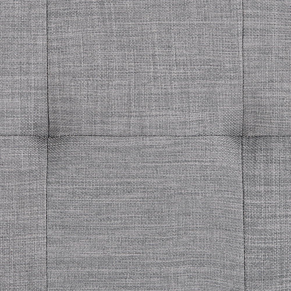 Letto ad acqua grigio tessuto 160 x 200 cm telaio ad arco testiera trapuntata - Image 7