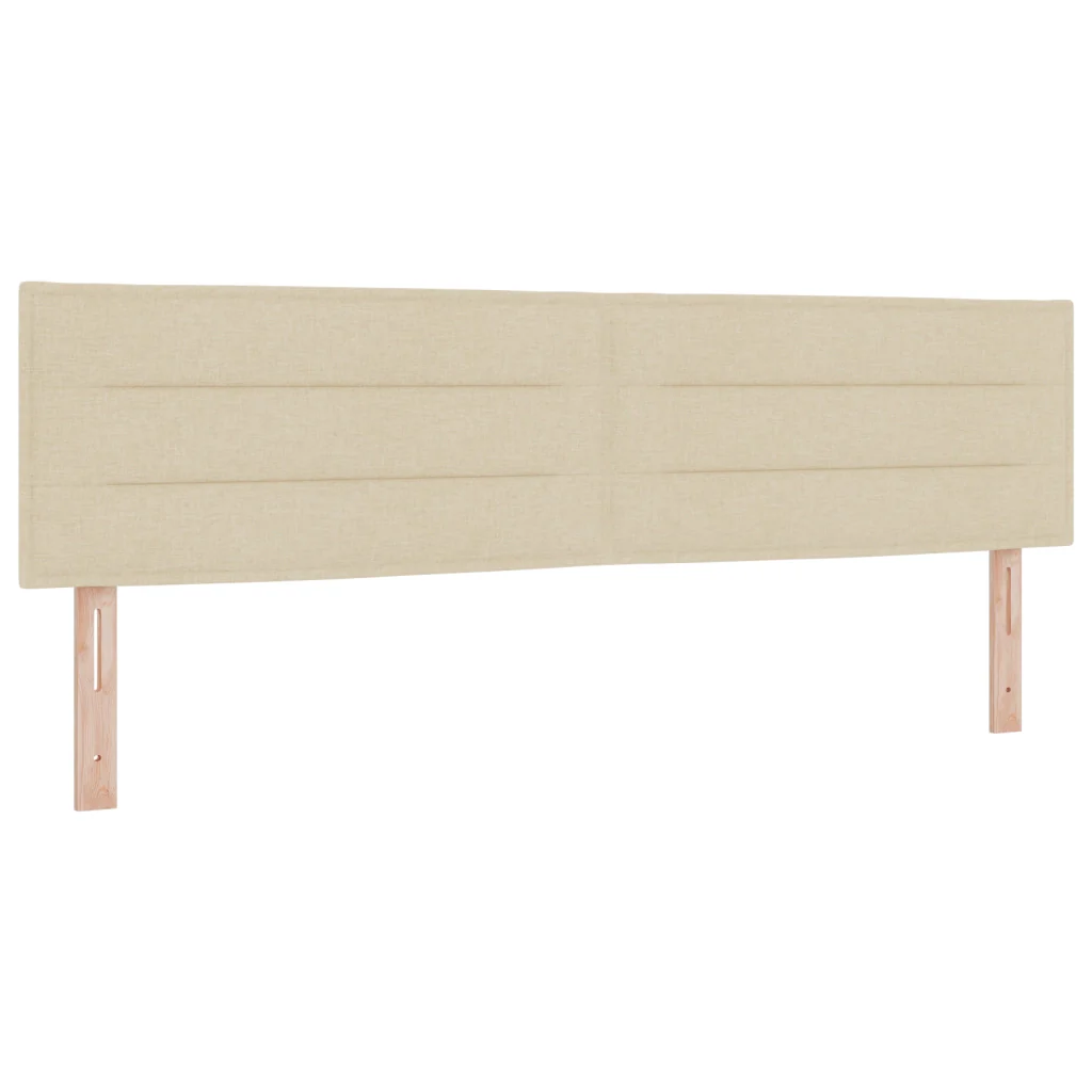 Letto Box Spring con Materasso Crema 180x200 cm Tessuto - Image 6
