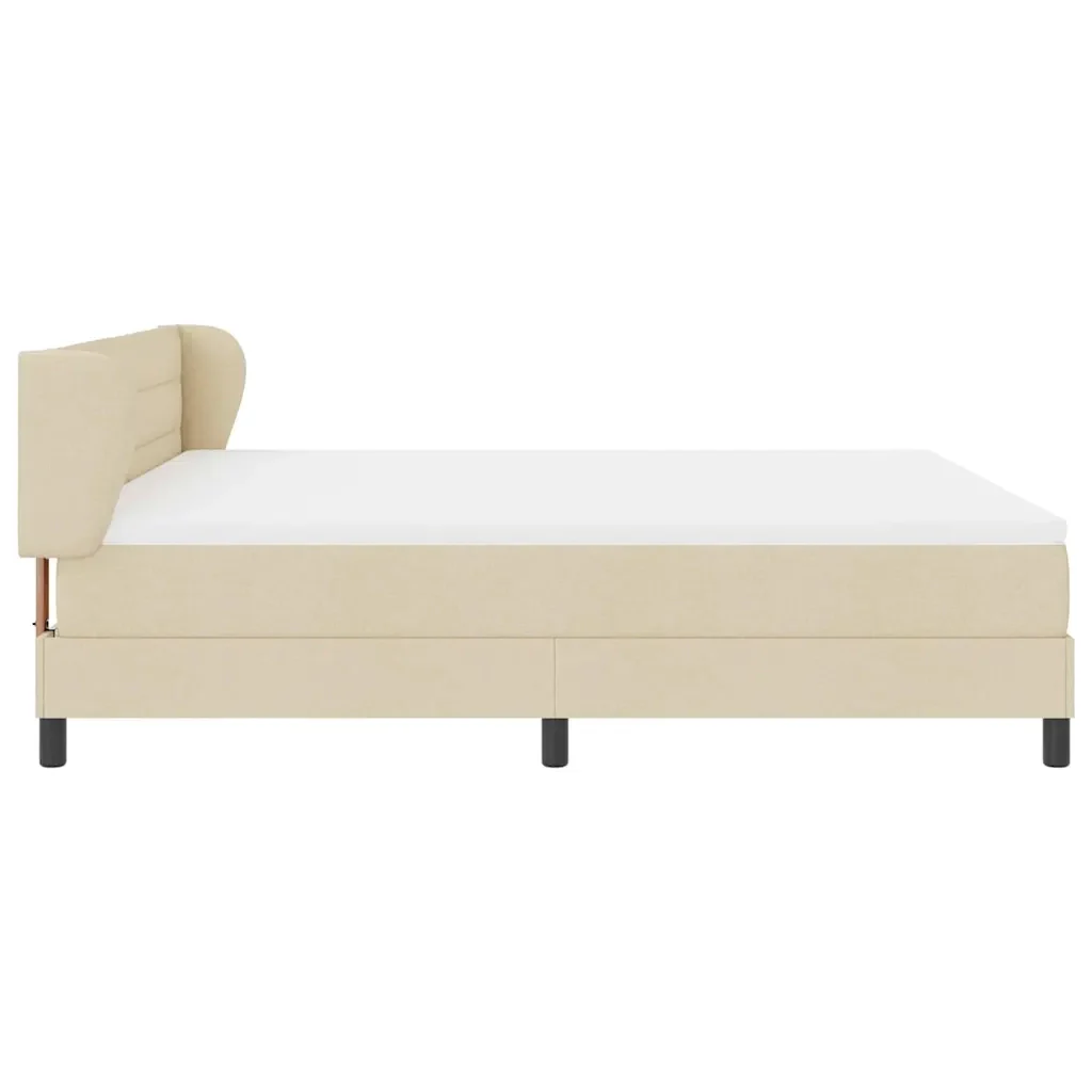 Letto a molle con materasso Crema 180 x 200 cm Tessuto 3339980 - Image 8