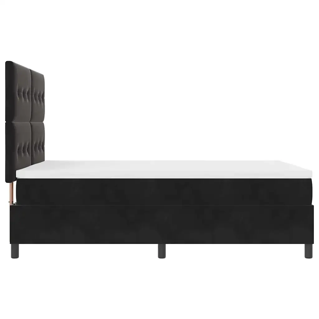 Letto a Sorgente LED con testiera Nero 160 x 200 cm Velluto 3343324 - Image 9