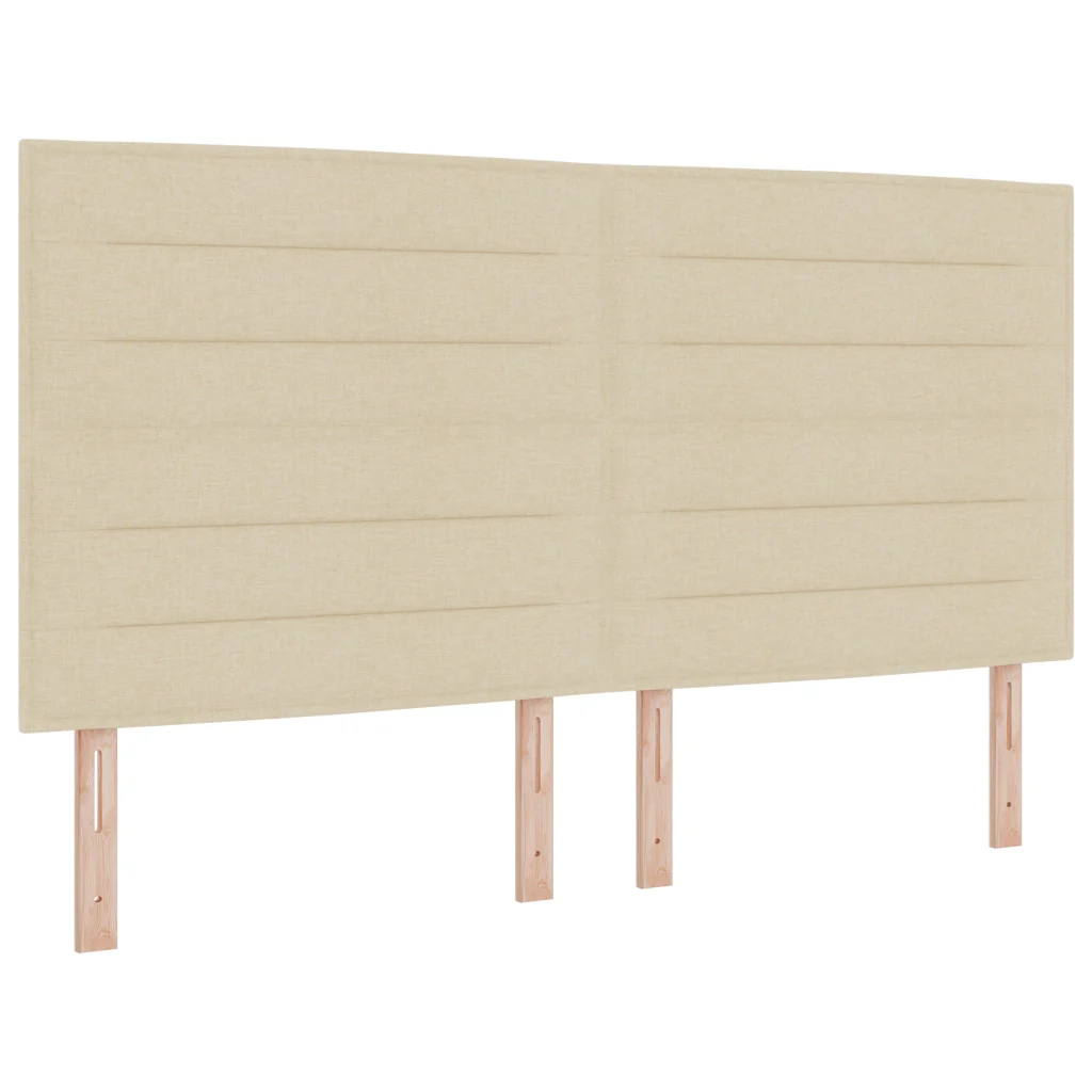 Letto Box Spring con Materasso Panna 180x200 cm Tessuto - Image 2