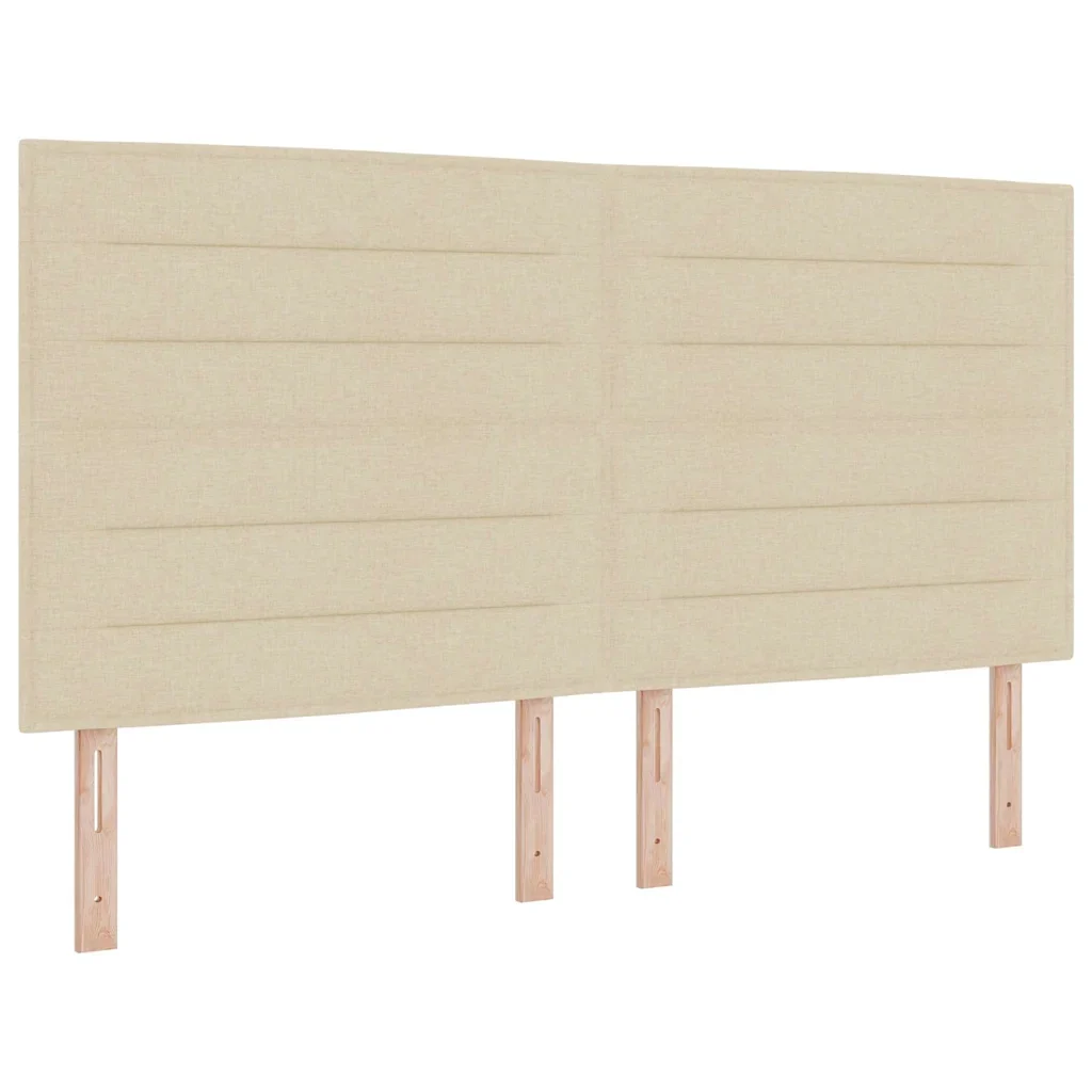 Letto a molle con materasso Crema 180 x 200 cm Tessuto 3340520 - Image 4
