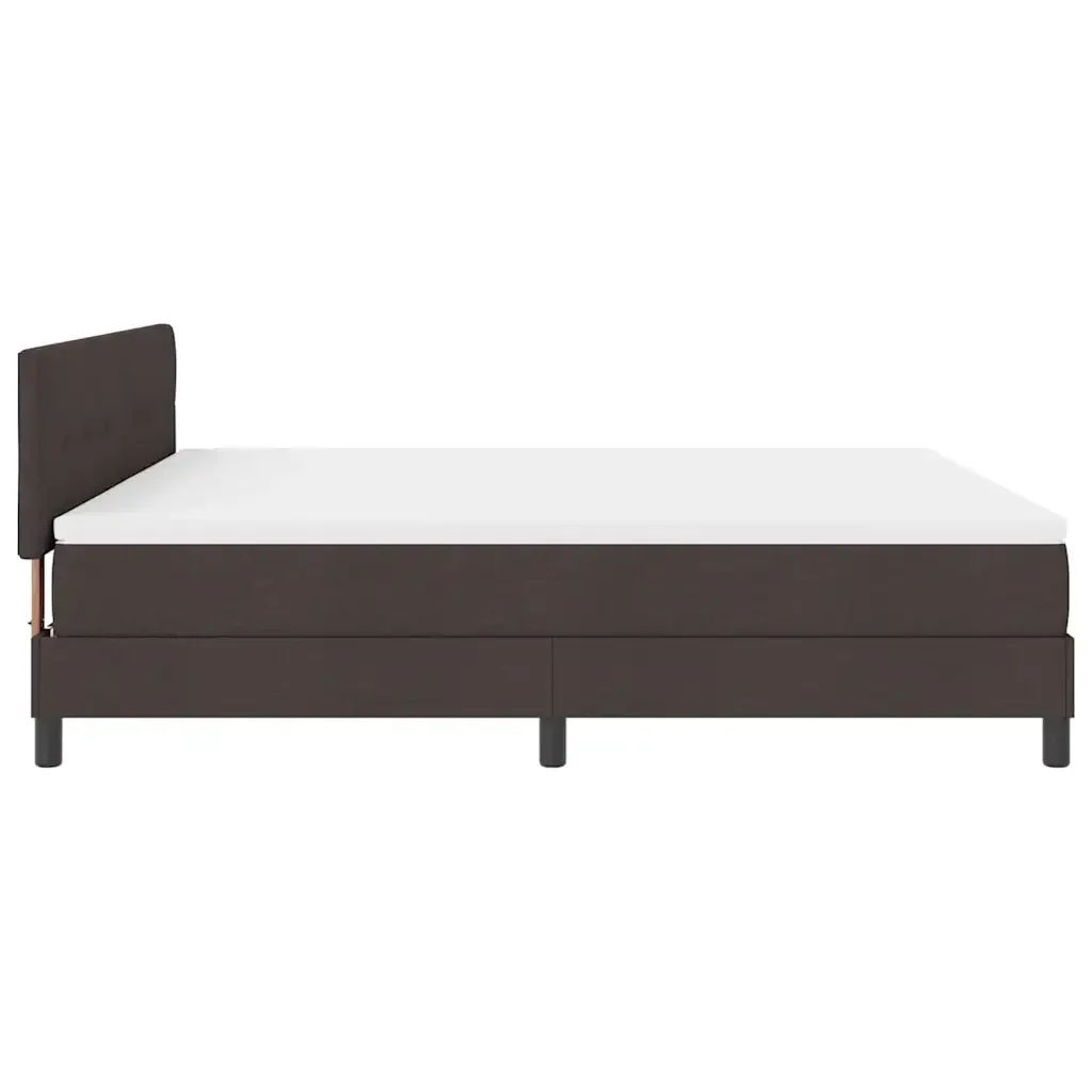 Letto a molle con testiera Marrone Scuro 180 x 200 cm Tessuto 3338709 - Image 8