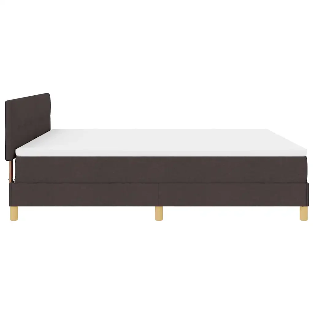 Letto a molle con cuscino Marrone Scuro 180 x 200 cm Tessuto 3338940 - Image 8
