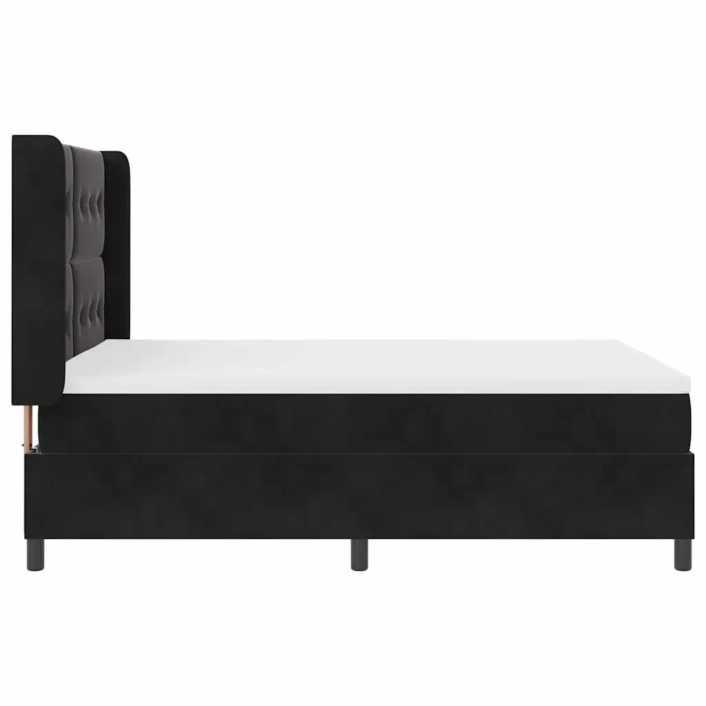 Letto a molle con testiera Nero 160 x 200 cm Velluto 3342016 - Image 8