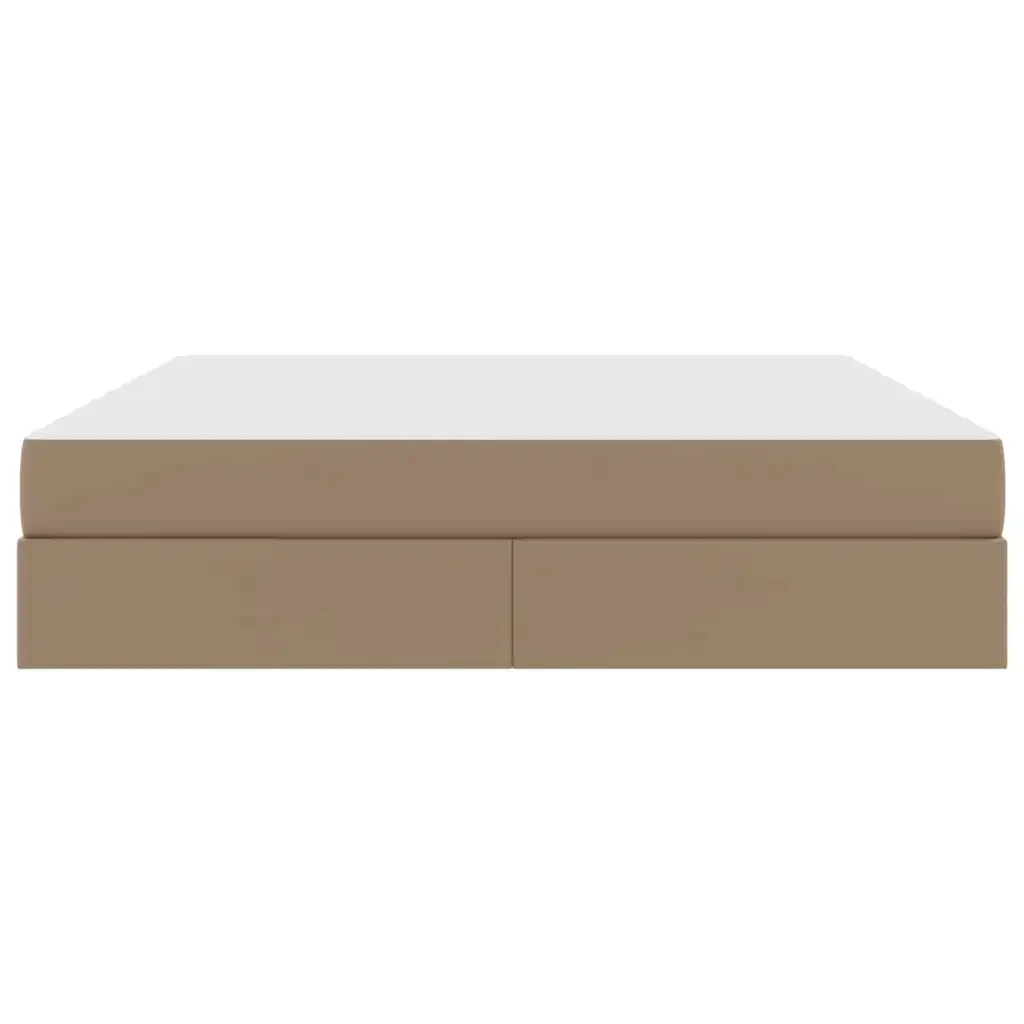 Letto con contenitore e materasso 2 pcs Cappuccino Pelle 3399619 - Image 7