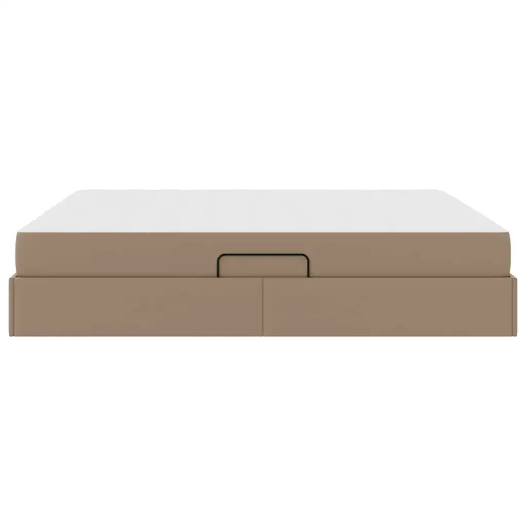 Letto con contenitore e materasso 2 pcs Cappuccino Pelle 3399619 - Image 9