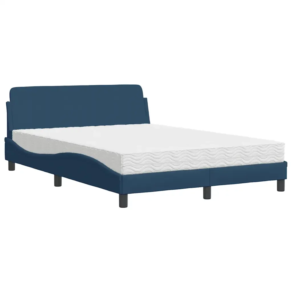 Letto con Materasso Dover Blu 140x200 cm in Tessuto 3208410 - Image 2