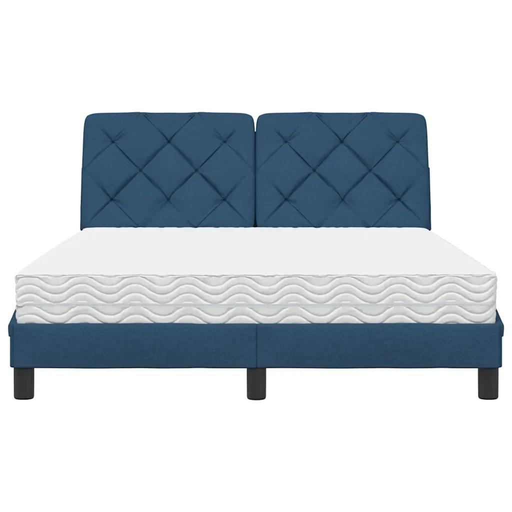 Letto con Materasso Blu 140x200 cm in Tessuto 3310747 - Image 5