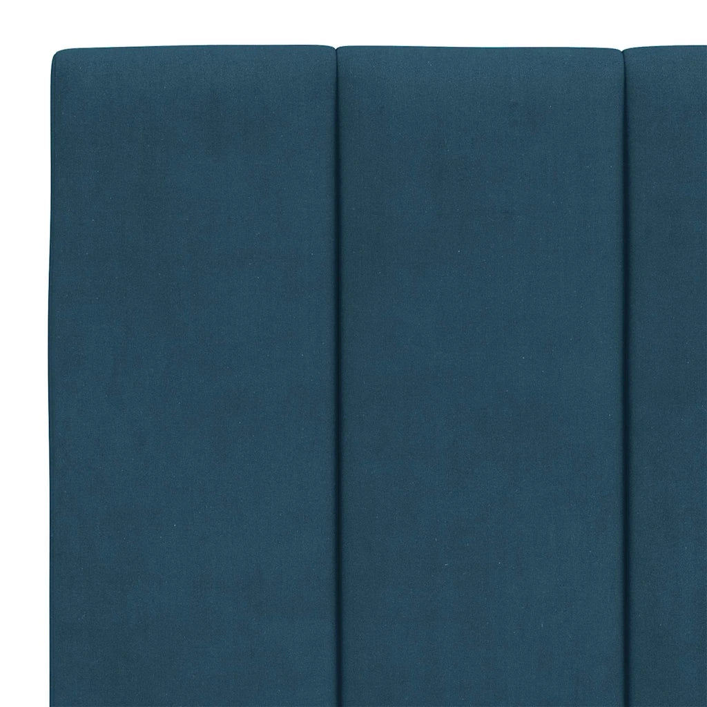 Letto con Materasso Hanko Blu 140x200 cm in Velluto 3208602 - Image 6