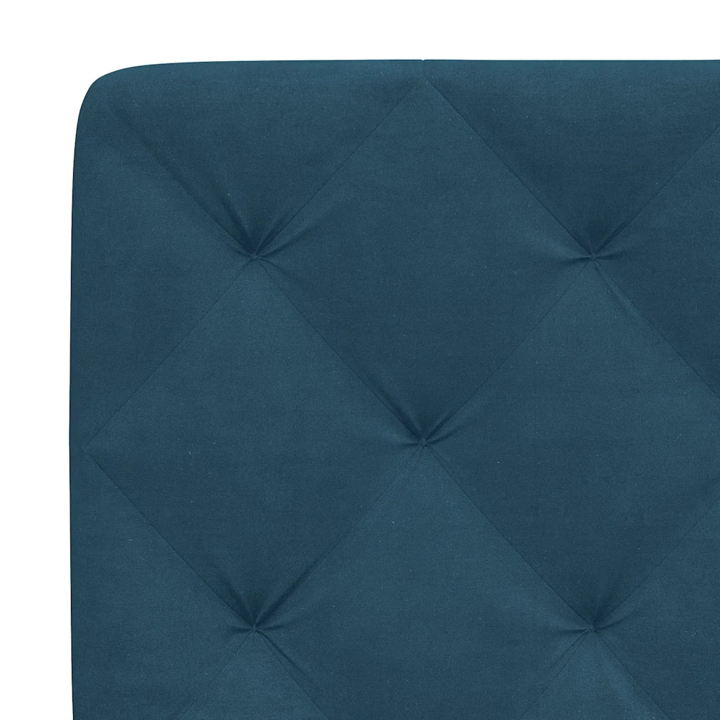 Letto con Materasso Blu 140x200 cm in Velluto 3208662 - Image 6