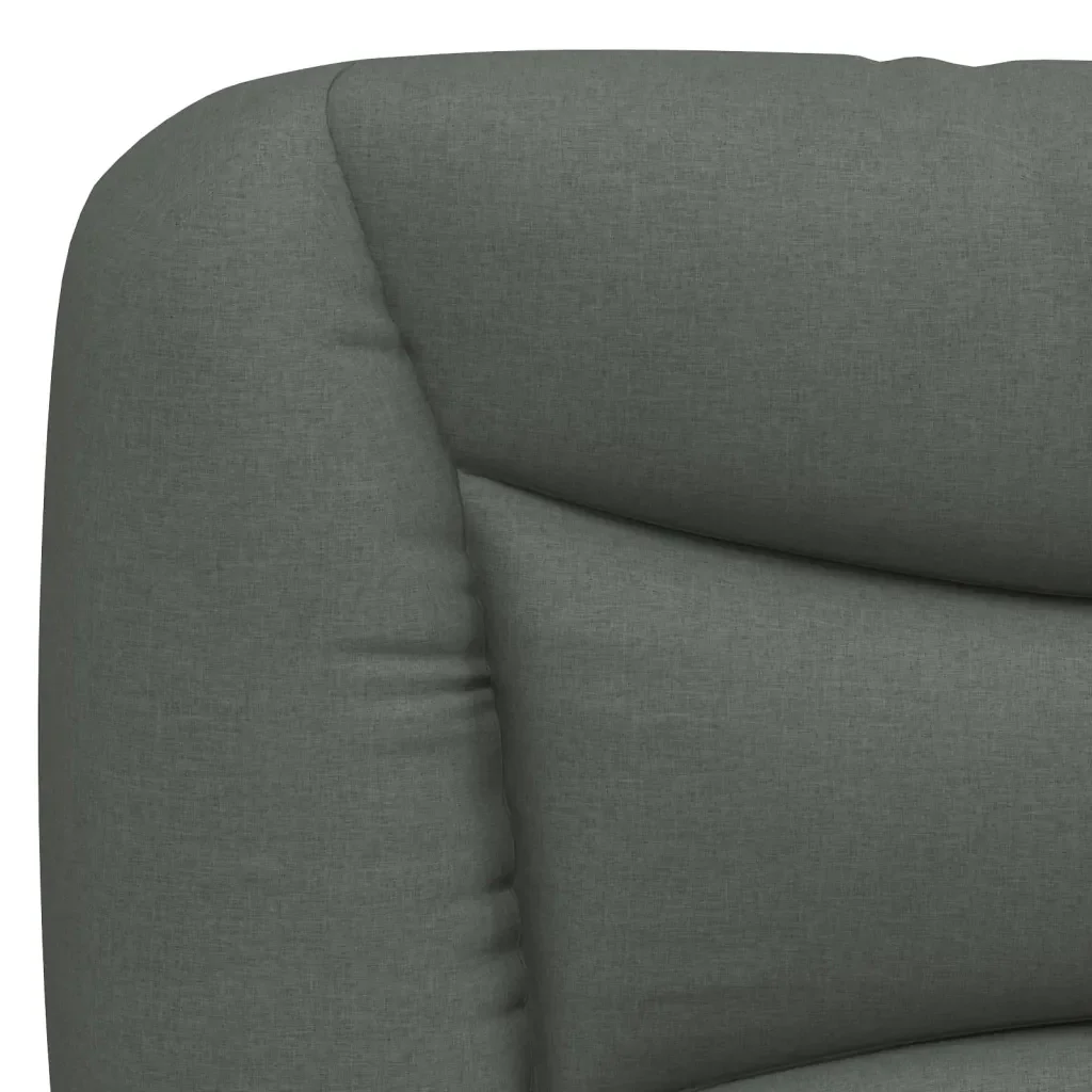 Letto con Materasso Hvar Grigio Scuro 140x200cm Tessuto 3208535 - Image 6