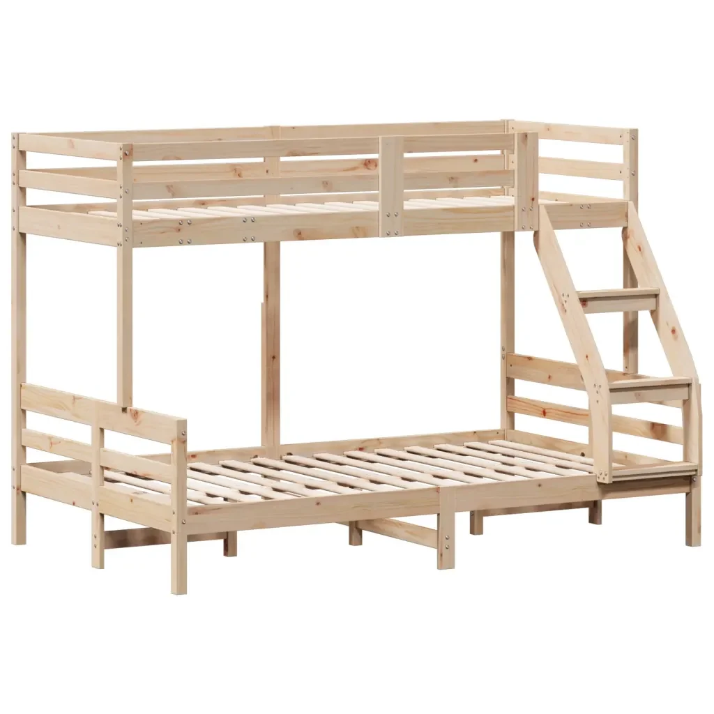 Letto da camera | Letto a Castello 80x200/120x200 cm in Legno Massello di Pino - Image 4