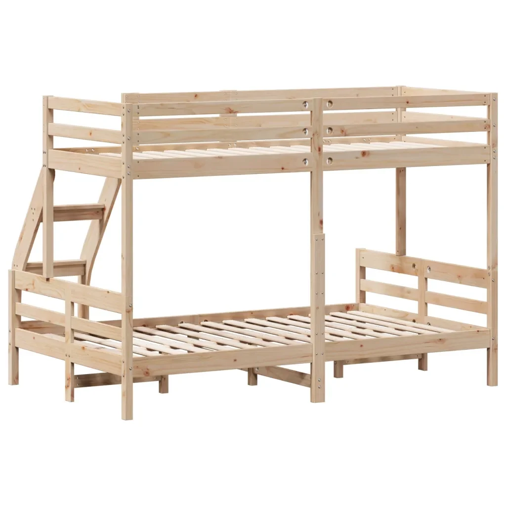 Letto da camera | Letto a Castello 80x200/120x200 cm in Legno Massello di Pino - Image 6