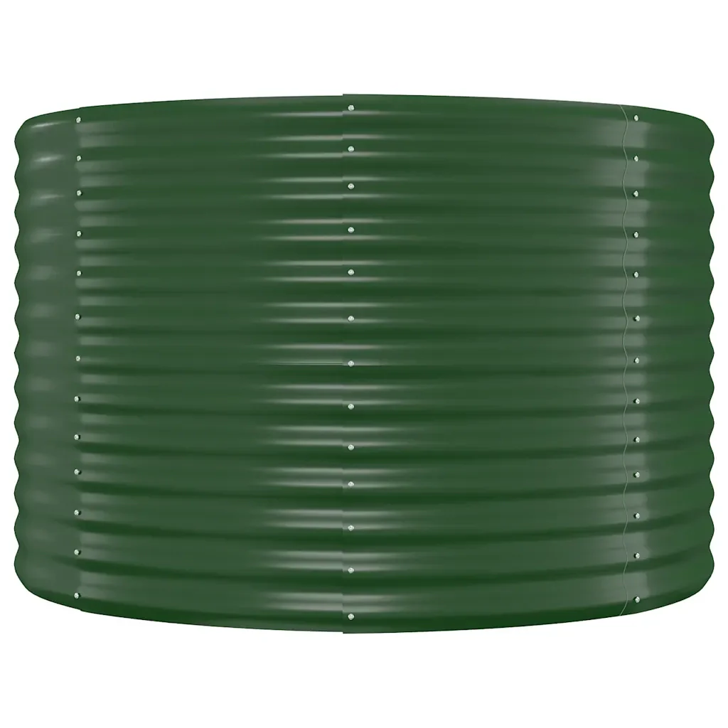 Letto Giardino Acciaio Zincato 100x100x68 cm Verde 319053 - Image 3