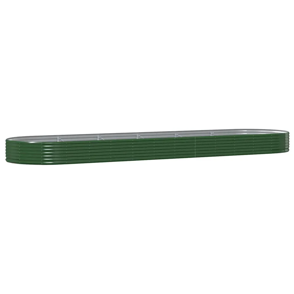 Letto Giardino Acciaio Zincato 523x140x36 cm Verde 319043 - Image 2