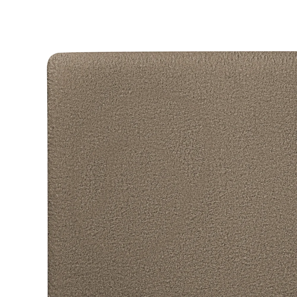 Letto LED in stile giapponese in frassino naturale 180 x 200 cm testata in legno impiallacciato bouclé tortora camera da letto a basso profilo - Image 7