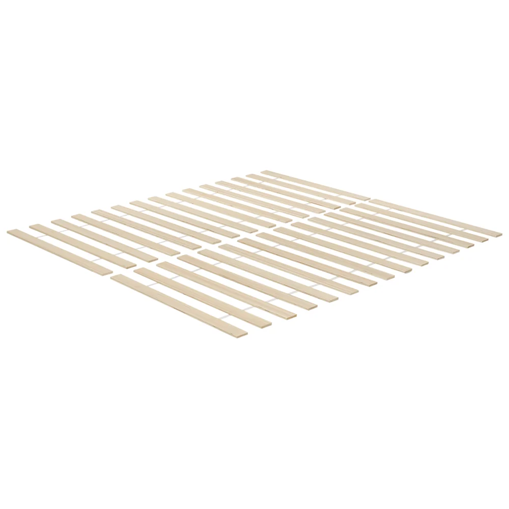 Letto matrimoniale Legno di Pino bianco con Rete a Doghe con 2 cassetti 180 x 200 cm Testiera a doghe minimalista - Image 7