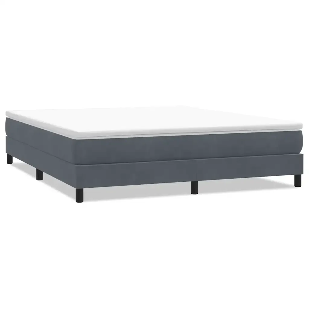 Letto matrimoniale | Letto per adulti | Giroletto a Molle senza Materasso 180x210 cm Velluto