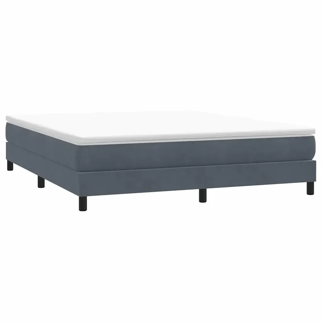 Letto matrimoniale | Letto per adulti | Giroletto a Molle senza Materasso 180x210 cm Velluto - Image 2