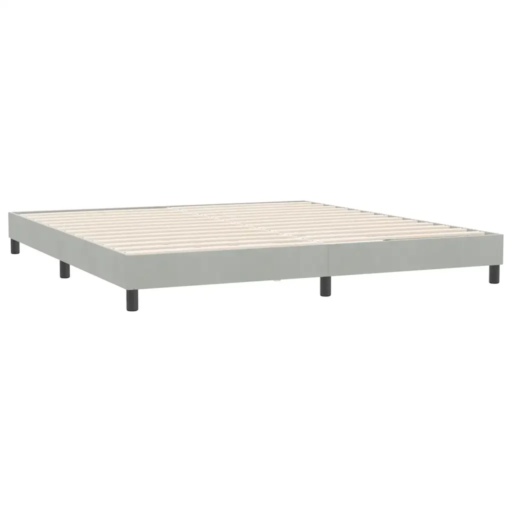 Letto matrimoniale | Letto per adulti | Giroletto a Molle senza Materasso 180x210cm Velluto - Image 4