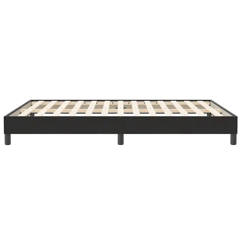 Letto matrimoniale | Letto per adulti | Giroletto a Molle senza Materasso Nero 160x210 cm in Velluto - Image 6