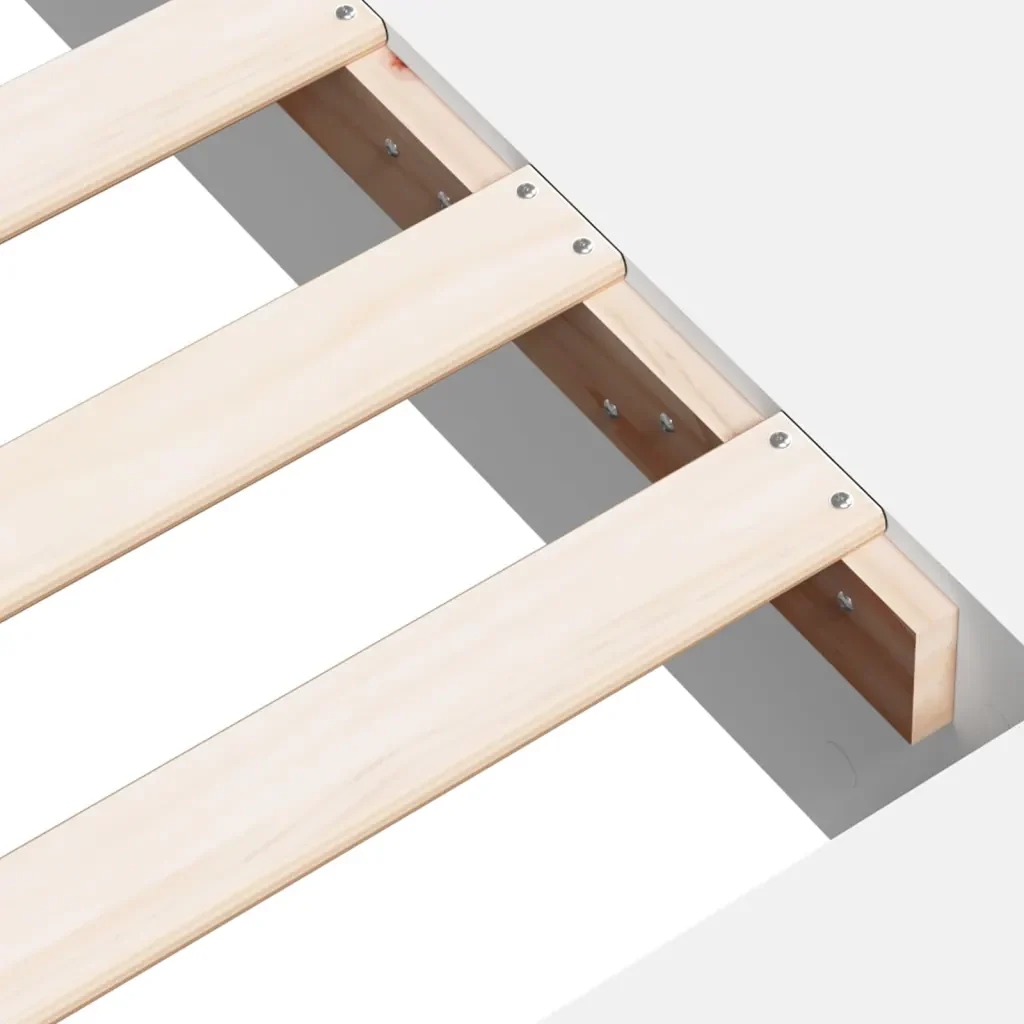 Letto matrimoniale | Letto per adulti | Giroletto Bianco 120x200 cm in Legno Multistrato - Image 8