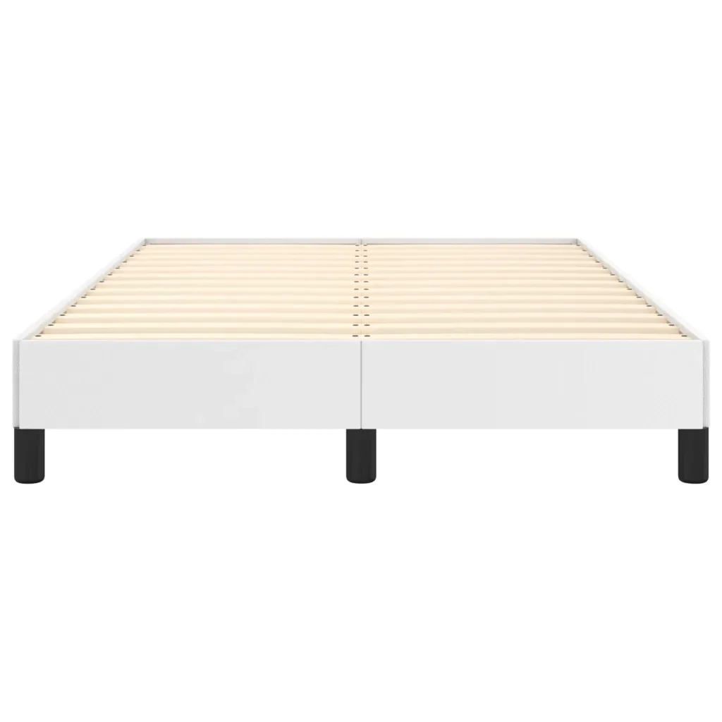 Letto matrimoniale | Letto per adulti | Giroletto Bianco 120x200 cm in Similpelle - Image 5