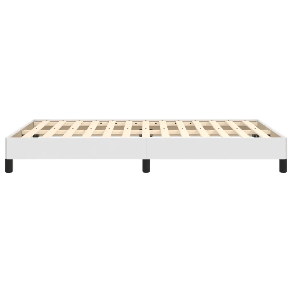 Letto matrimoniale | Letto per adulti | Giroletto Bianco 120x200 cm in Similpelle - Image 6