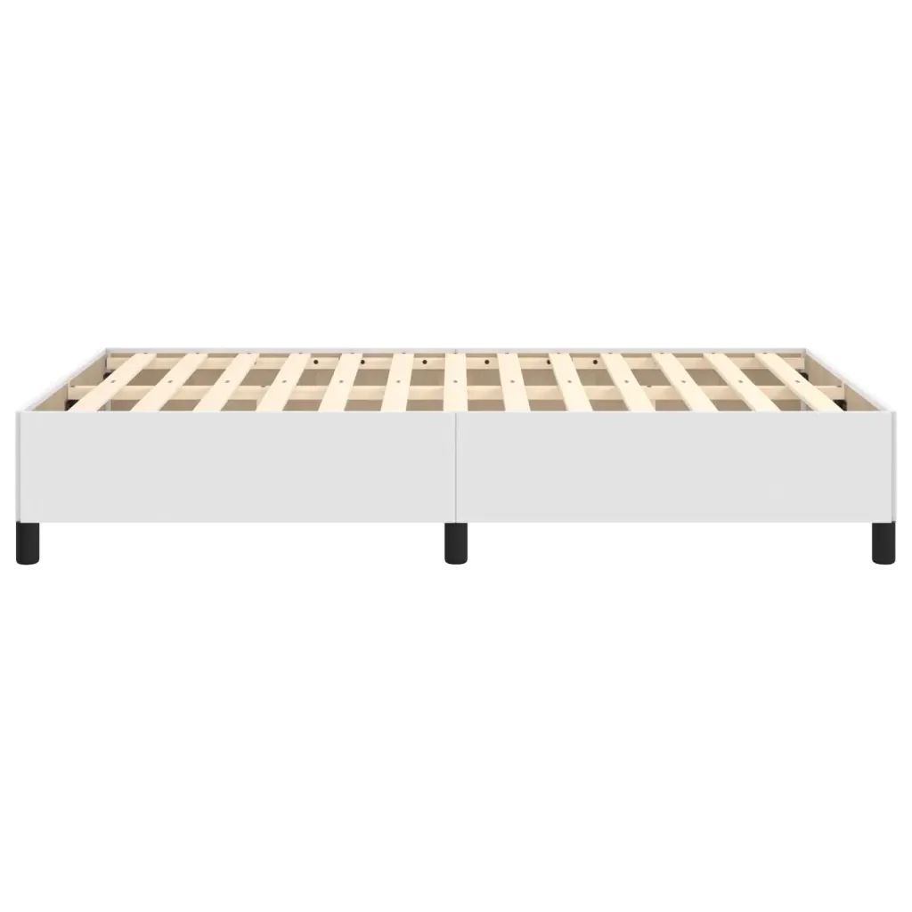 Letto matrimoniale | Letto per adulti | Giroletto Bianco 120x200 cm in Similpelle - Image 6