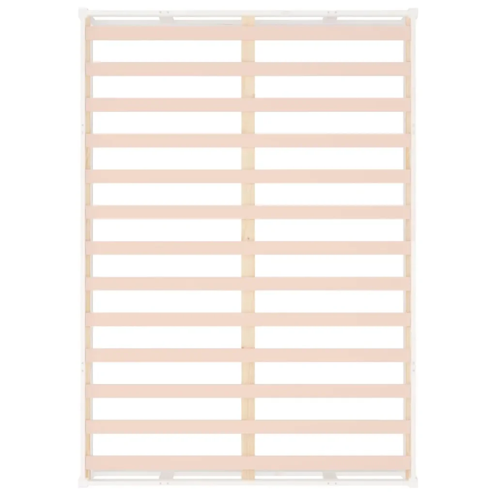 Letto matrimoniale | Letto per adulti | Giroletto Bianco 140x190 cm in Legno Massello - Image 7