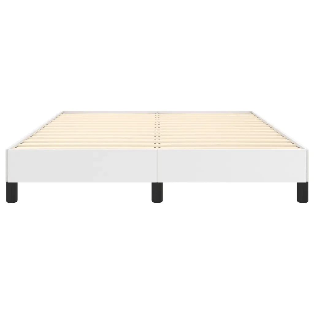 Letto matrimoniale | Letto per adulti | Giroletto Bianco 140x200 cm in Similpelle - Image 5