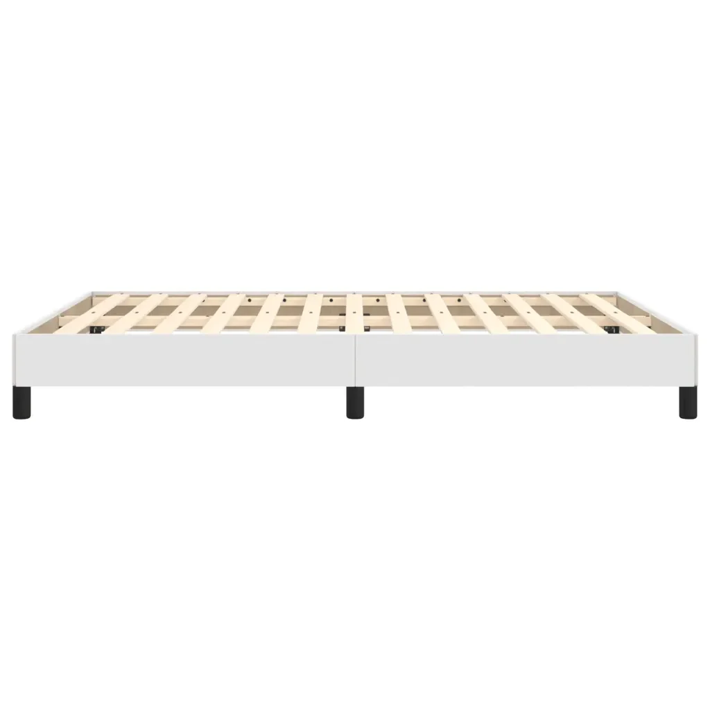 Letto matrimoniale | Letto per adulti | Giroletto Bianco 140x200 cm in Similpelle - Image 6