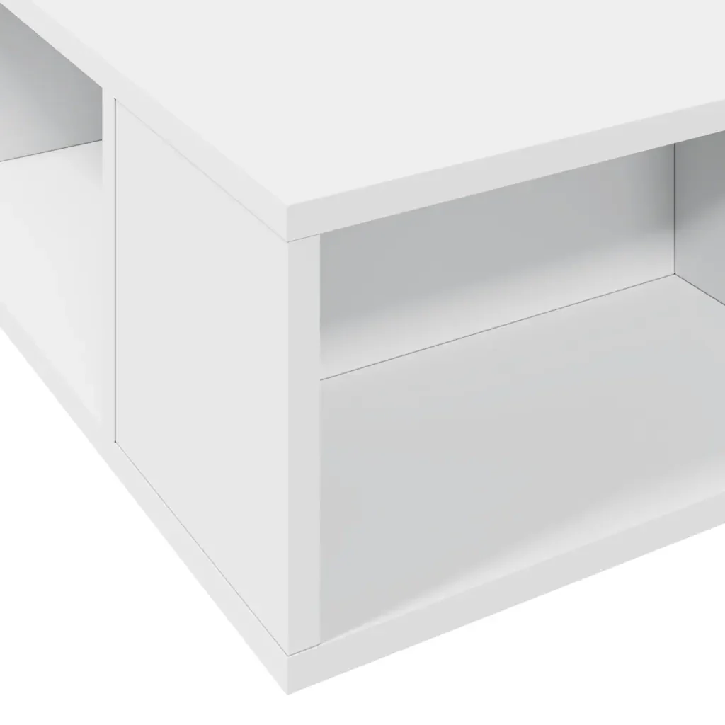 Letto matrimoniale | Letto per adulti | Giroletto Bianco 150x200 cm in Legno Multistrato - Image 7
