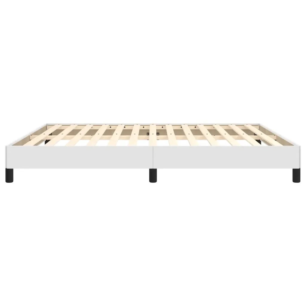 Letto matrimoniale | Letto per adulti | Giroletto Bianco 180x200 cm in Similpelle - Image 6