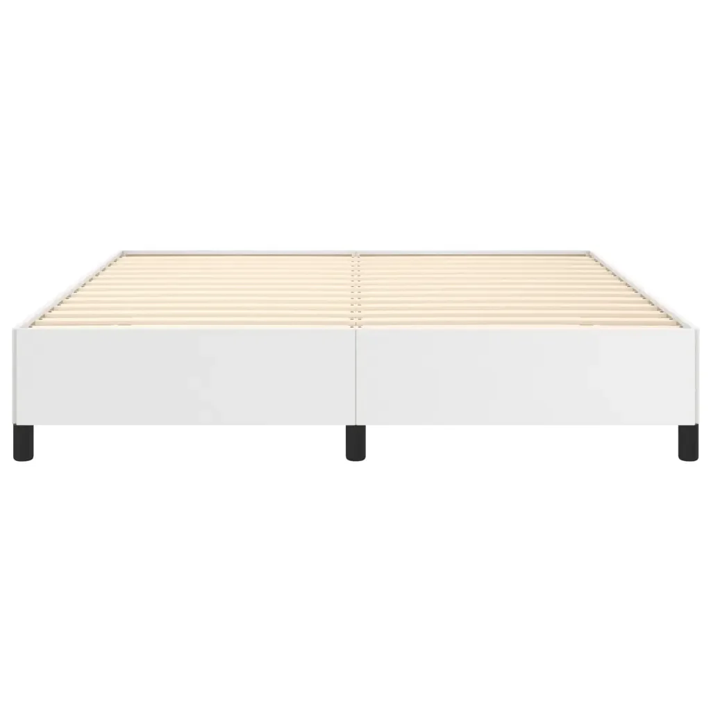 Letto matrimoniale | Letto per adulti | Giroletto Bianco 180x200 cm in Similpelle - Image 5