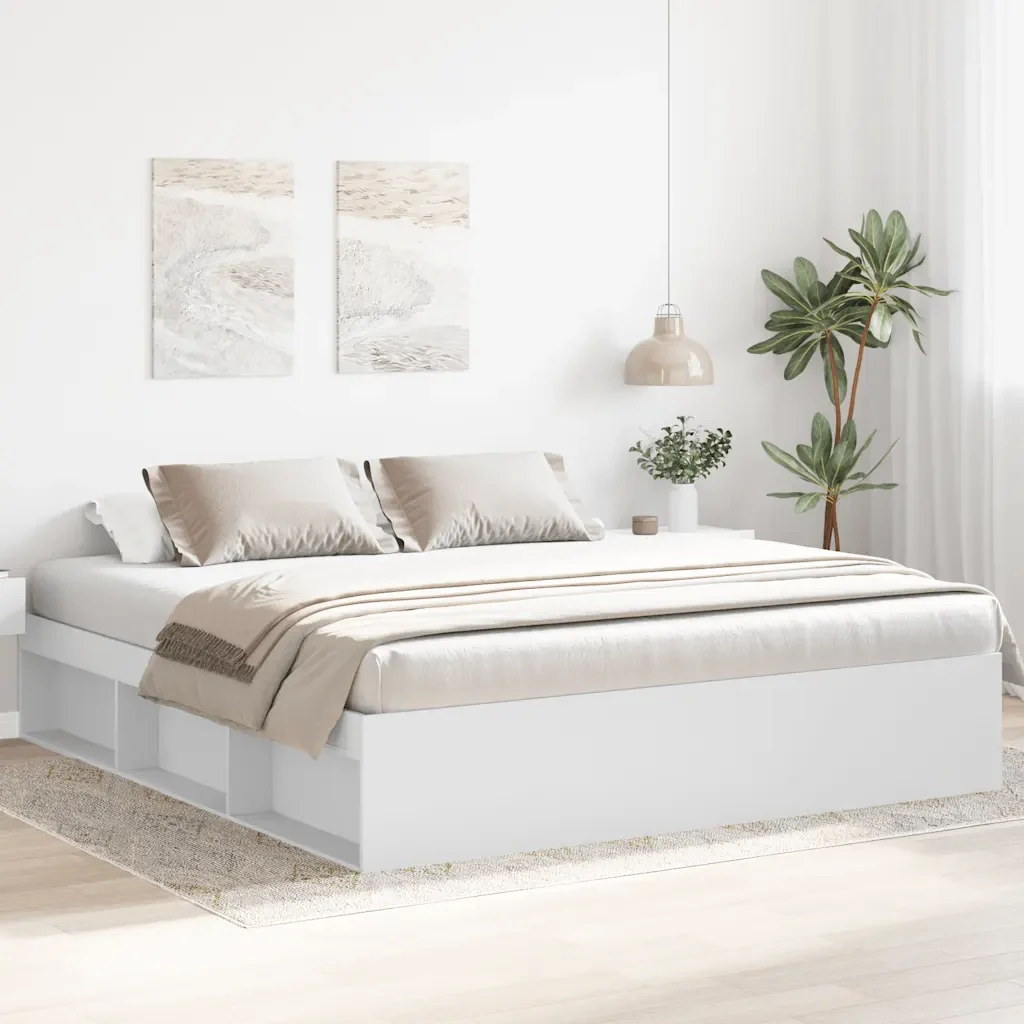 Letto matrimoniale | Letto per adulti | Giroletto Bianco 180x200 cm Super King - Image 2