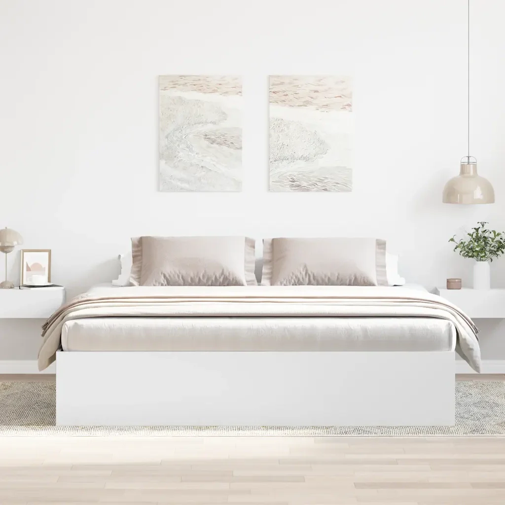 Letto matrimoniale | Letto per adulti | Giroletto Bianco 180x200 cm Super King - Image 4