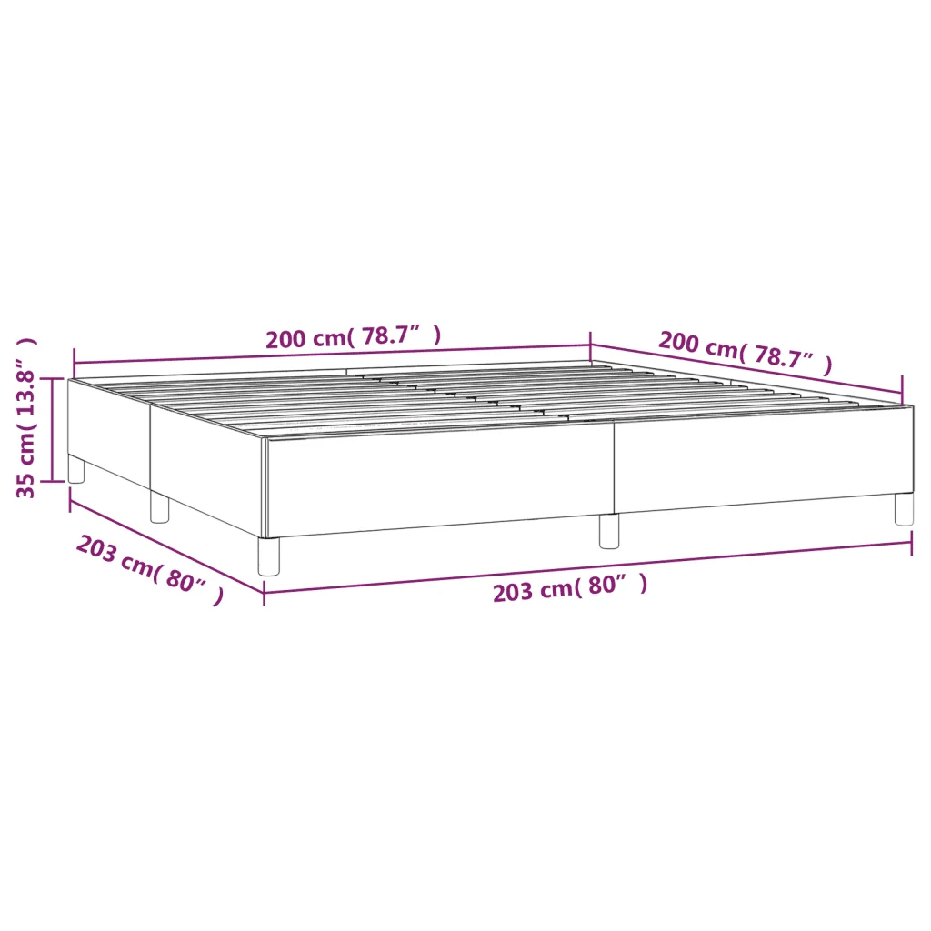 Letto matrimoniale | Letto per adulti | Giroletto Bianco 200x200 cm in Similpelle - Image 9
