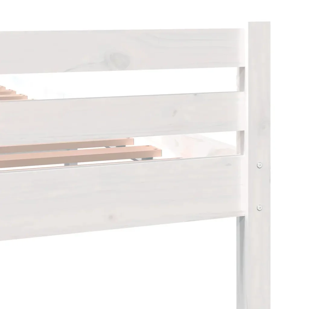 Letto matrimoniale | Letto per adulti | Giroletto Bianco in Legno Massello 150x200 cm King Size - Image 7