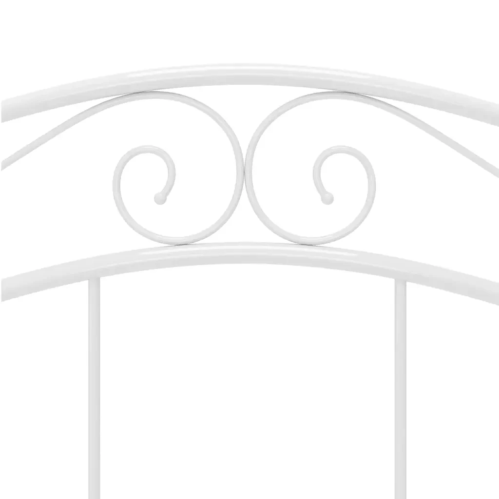 Letto matrimoniale | Letto per adulti | Giroletto Bianco in Metallo 120x200 cm - Image 7