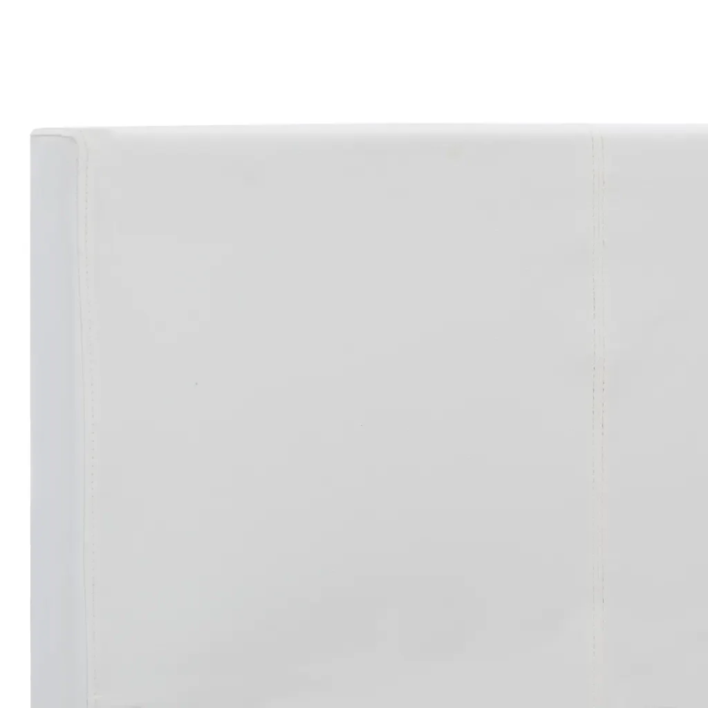 Letto matrimoniale | Letto per adulti | Giroletto Bianco in Similpelle 180x200 cm - Image 5