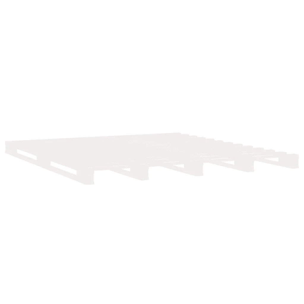 Letto matrimoniale | Letto per adulti | Giroletto Bianco Legno Massello di Pino 120x190 cm Small Double - Image 8