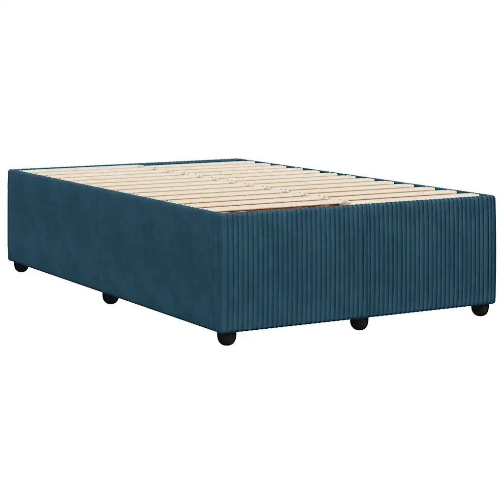 Letto matrimoniale | Letto per adulti | Giroletto Blu 120x200 cm in Velluto - Image 6